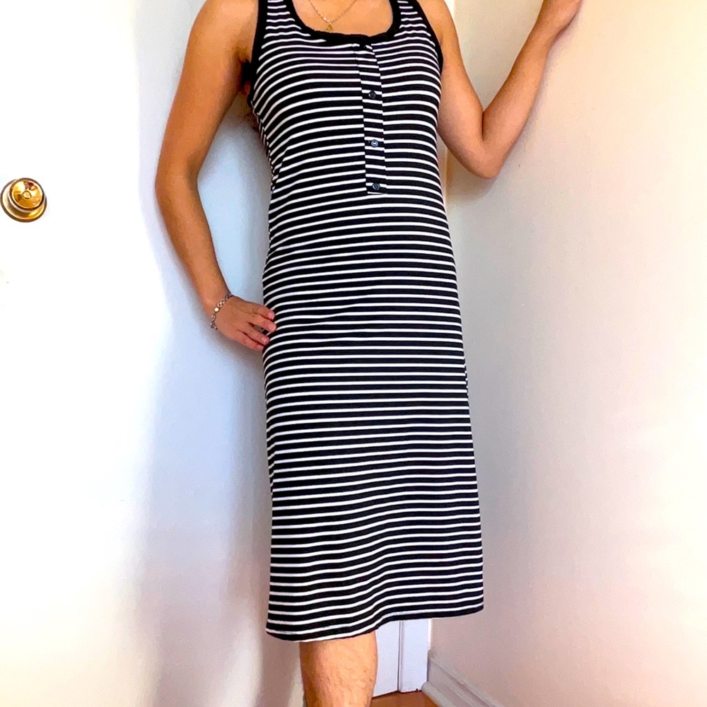 Striped Midi Sundress